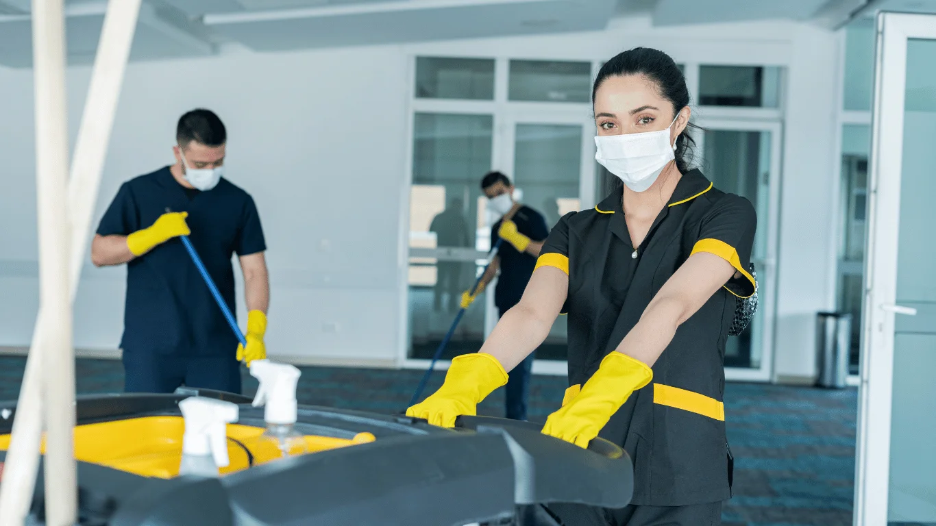 Commercial Cleaning Services being performed in San Diego